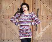 Lopi Wollpullover – Handgestrickter Pullover aus isländischer Rohwolle T431