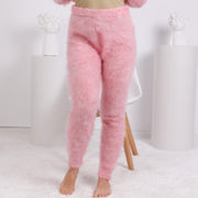 Luxuriöse Mohair Strickhose – Handgestrickte Flauschige Wollhose T1810
