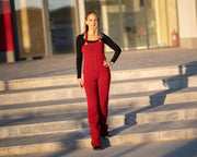 One available in size S, Red 100% Raw Wool Catsuit T1308R