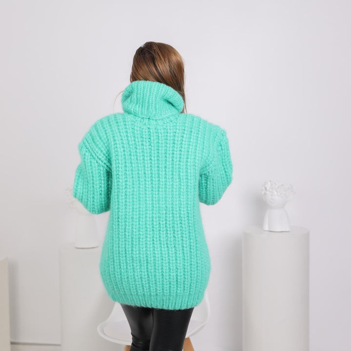 One available in size 5XL, Extra Soft Chunky Alpaca Sweater T1791