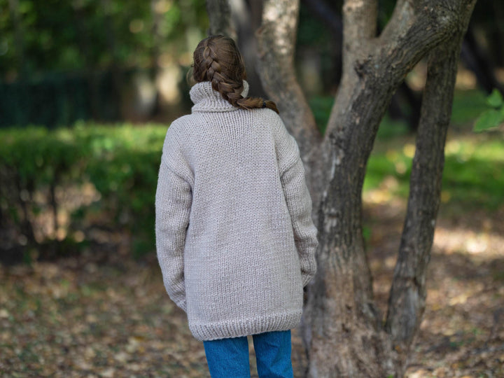 One available in size XL, Soft Sweater knitted in Extrafine Merino Wool  T1282