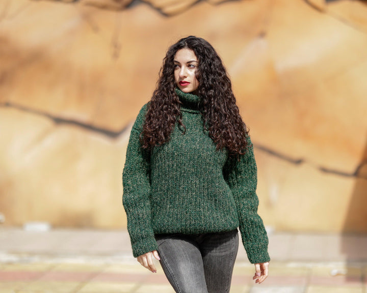 One available in size 3XL, Extra soft alpaca and merino wool mix sweater  T1383
