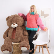 One available in size 6XL, Chunky Merino Sweater - Knit in Unspun Roving Wool T1851R