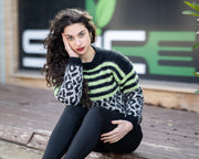 One available in size XL, Alpaca and Merino Hand-Knitted Sweater T1063R
