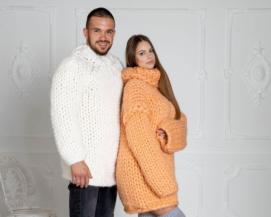 2.5 kg Chunky Knit Sweater – Super Bulky Giant Merino Wool Jumper T620M