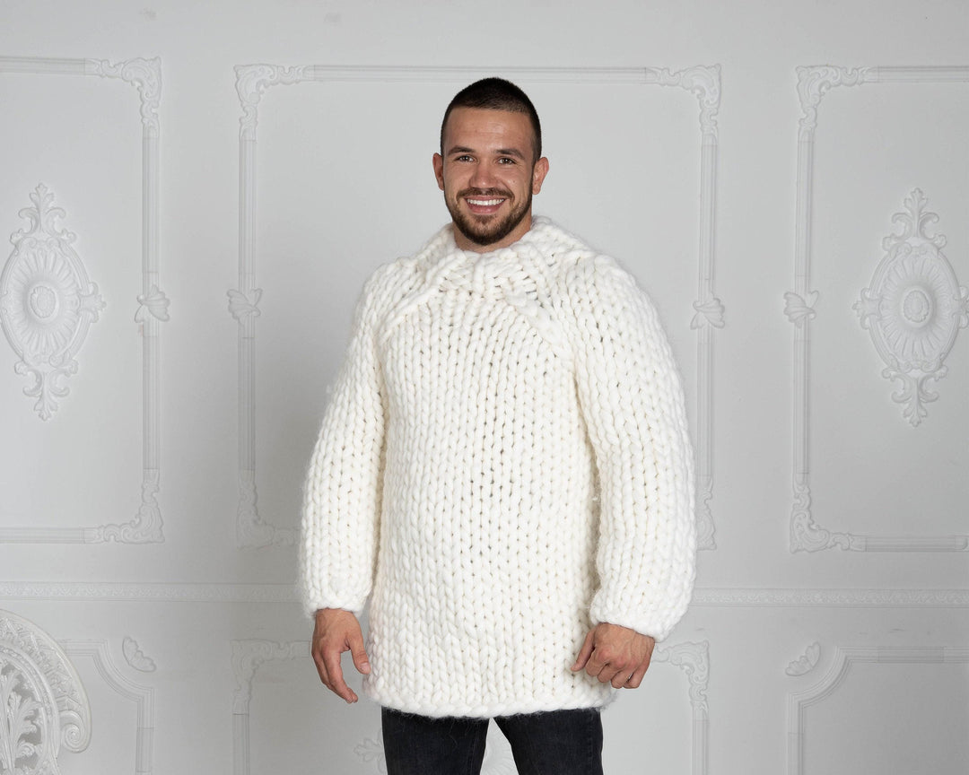 2.5 kg Chunky Knit Sweater – Super Bulky Giant Merino Wool Jumper T620M
