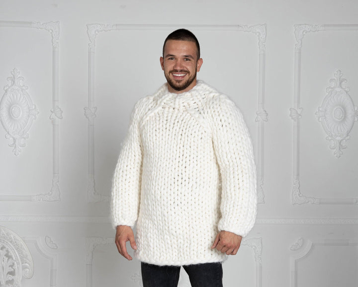 2.5 kg Chunky Knit Sweater – Super Bulky Giant Merino Wool Jumper T620M