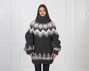Multicolor 5-Strand Wool Nordic Sweater T978W