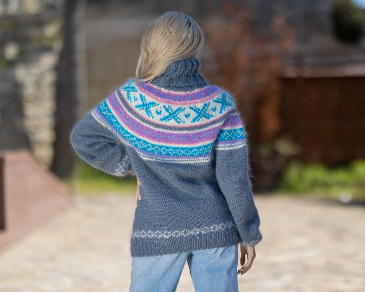 One available in size M, Norwegian Mohair Sweater  T1422