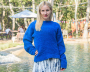Ein verfügbarer Pullover in Größe 2 XL, Kid Mohair, Seide und Wolle, Pullover T874