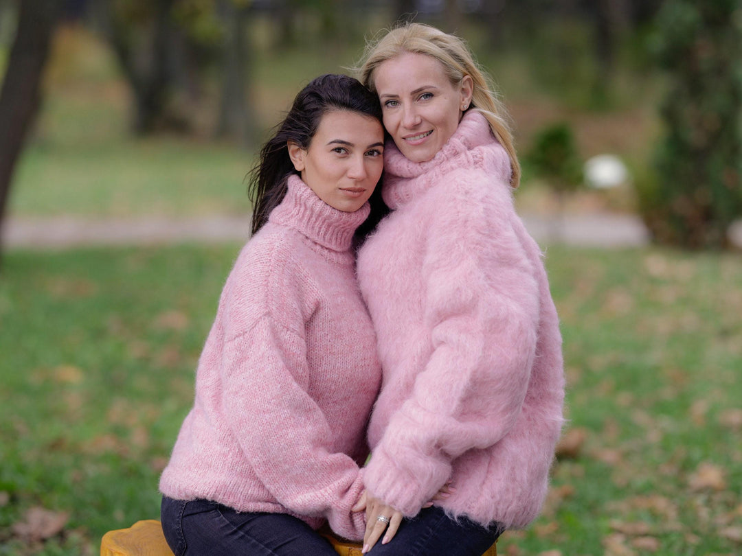 One available in size 4xl , Extra soft alpaca, mohair and merino  sweater T1126