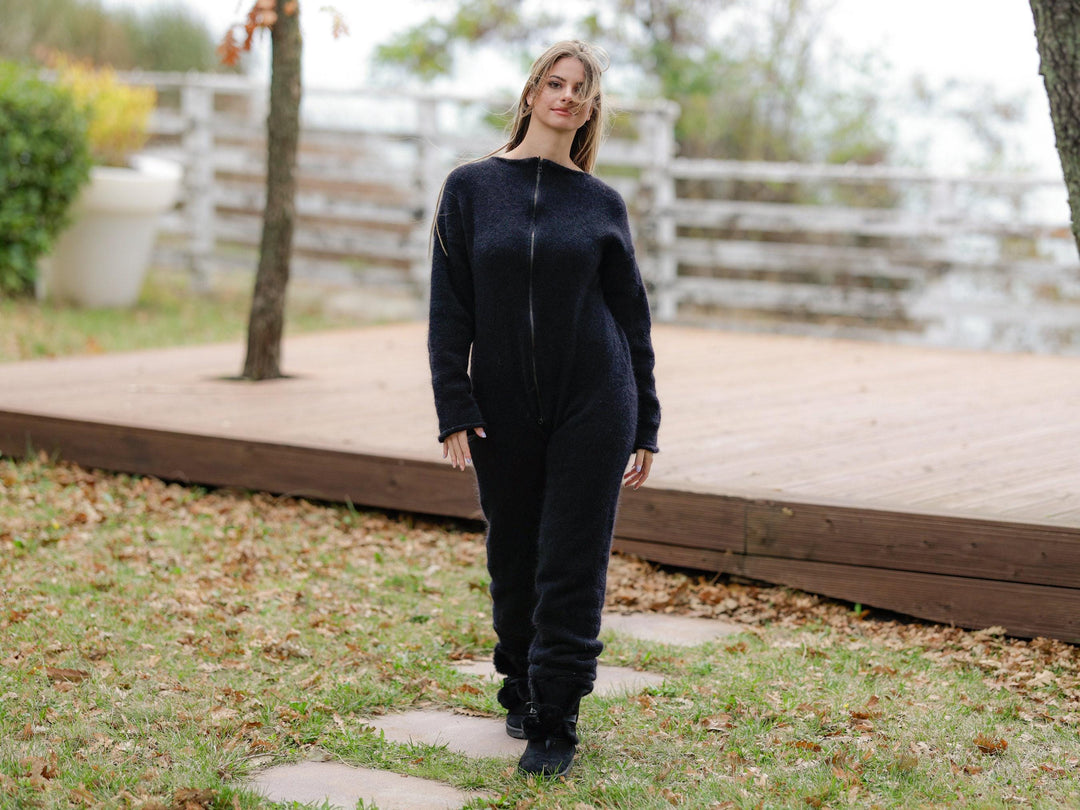 One available in size 2XL, Hand Knitted Mohair Catsuit T1145