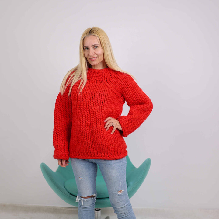 One available in size  S ,  Women Merino  Wool Sweater, chunky sweater  T1887