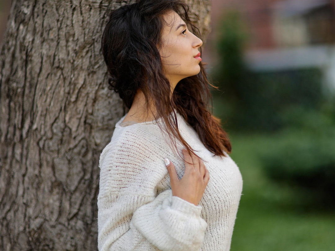 One available in size L,  Italian Bio Cotton hand knitted sweater T1066