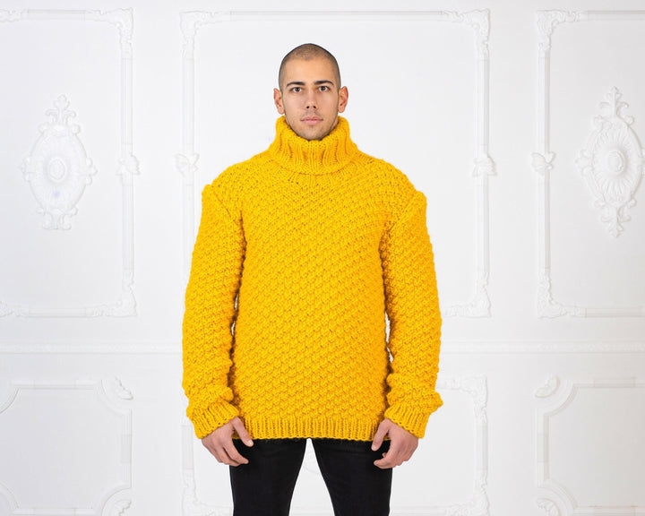 One available in size 3XL, Moss Stitch Wool Sweater T960