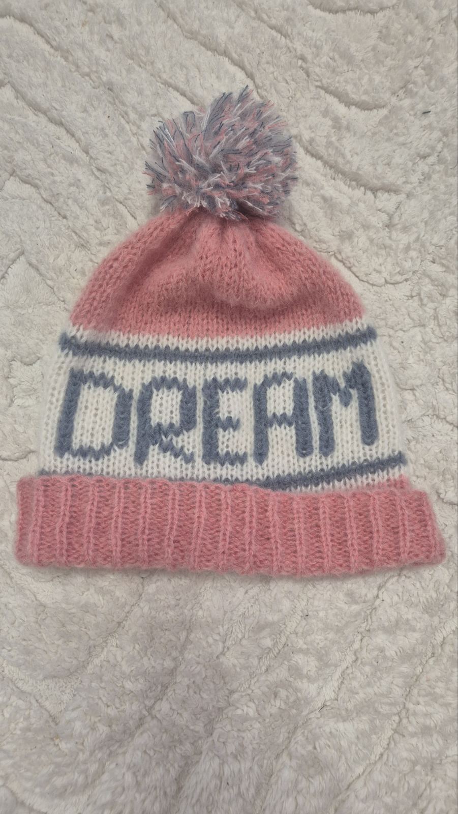 Custom Baby Suri Alpaca Hat with Pom Pom, Personalized Name Winter Beanie H3