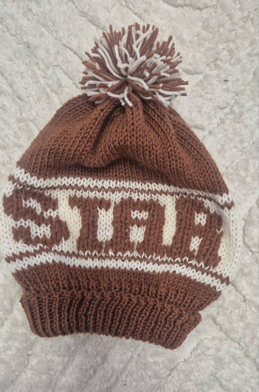 Personalized Wool Hat with , Custom Name Beanie, Personalised knitwear  H2